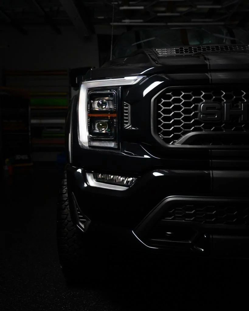 Shelby Raptor Blacked Out with Vinyl Wrap and protected with paint protection film
